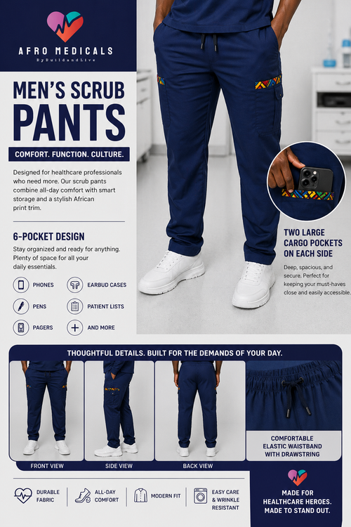 Ankara Flow Trim - Scrub Bottom